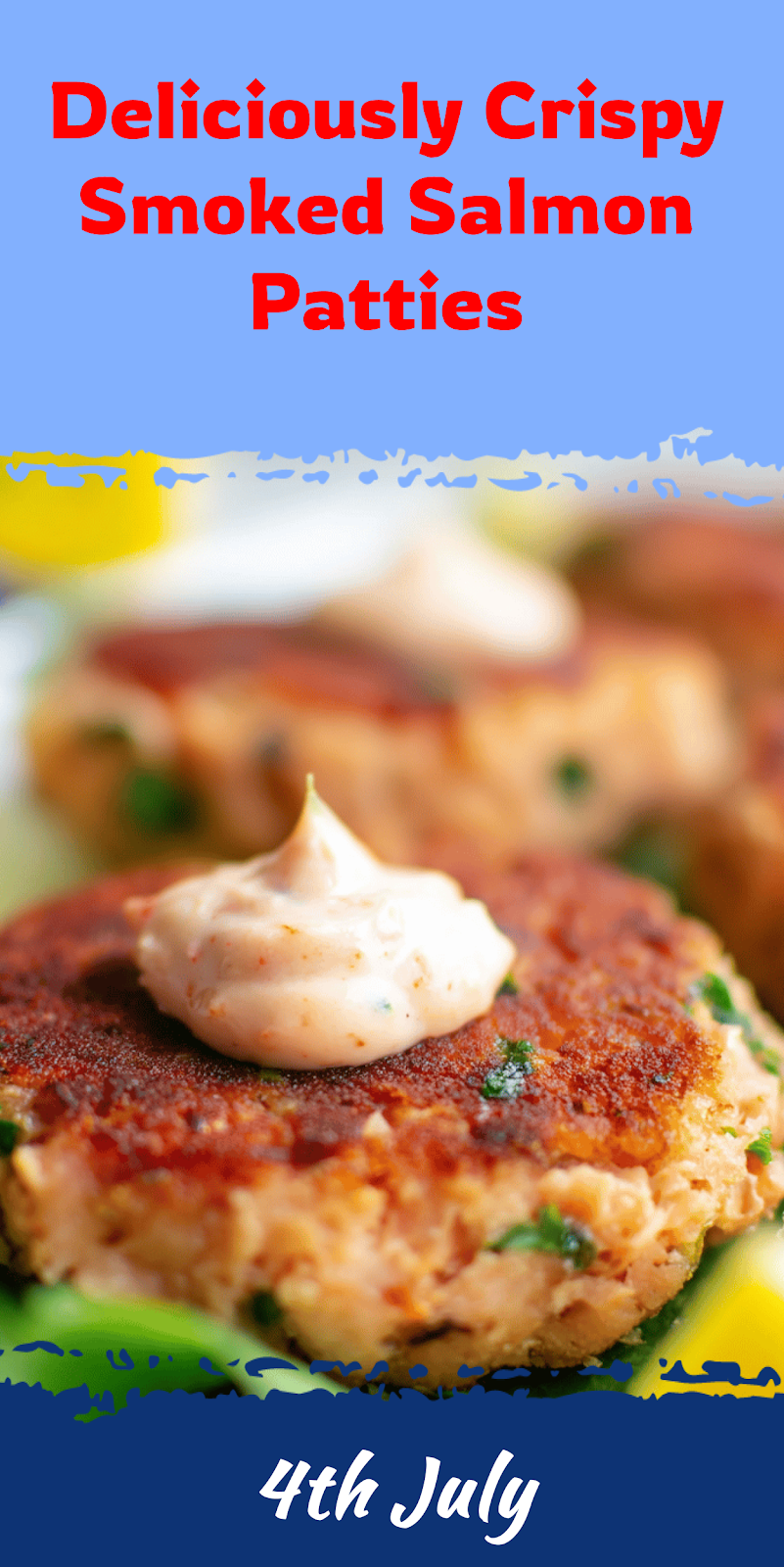 Smoked Salmon Patties with Crispy Flaky Texture