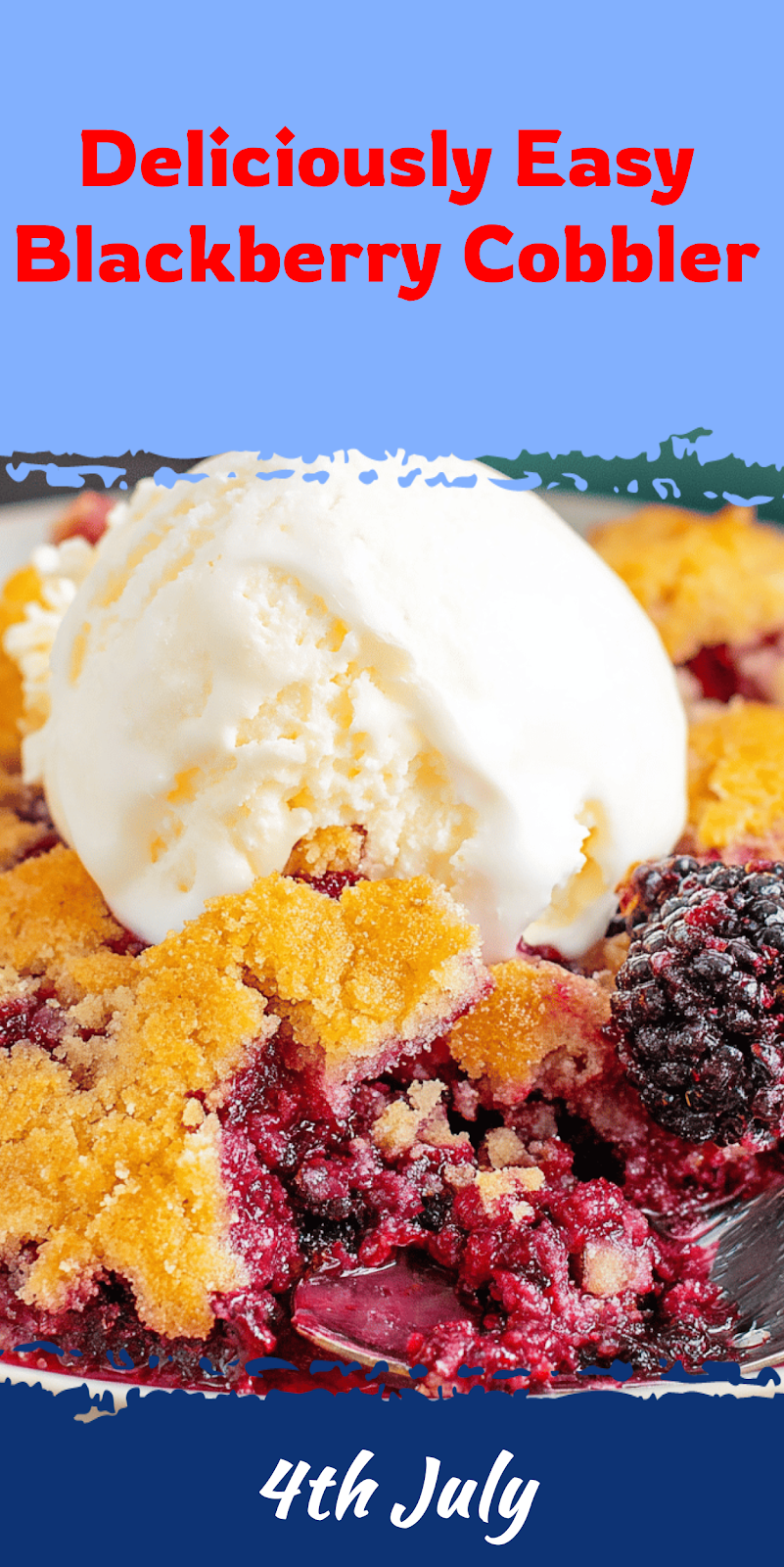 Easy Blackberry Cobbler with Simple Ingredients