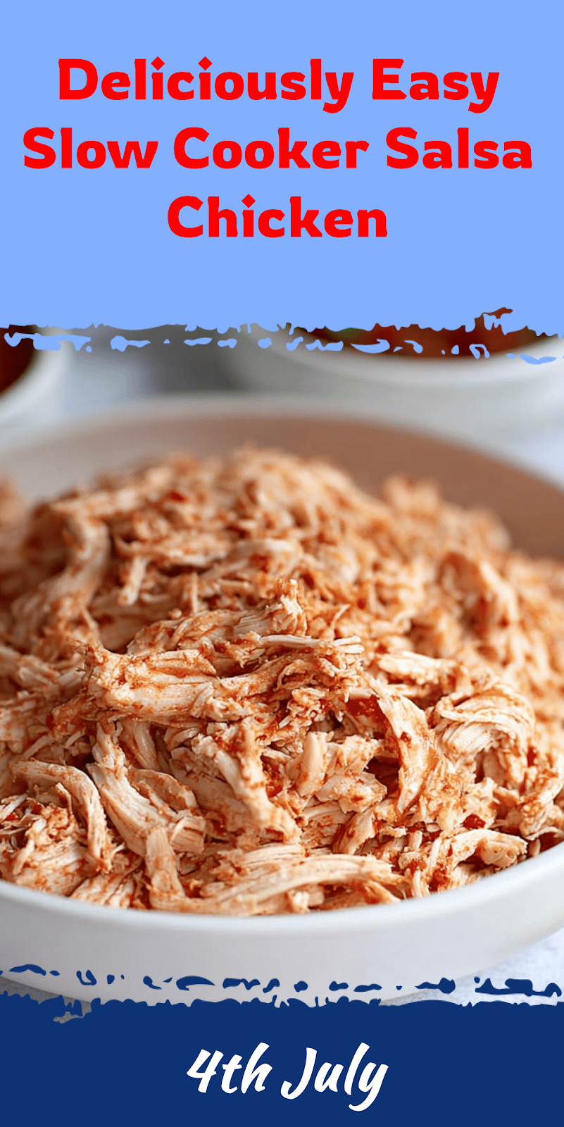 Easy Slow Cooker Salsa Chicken