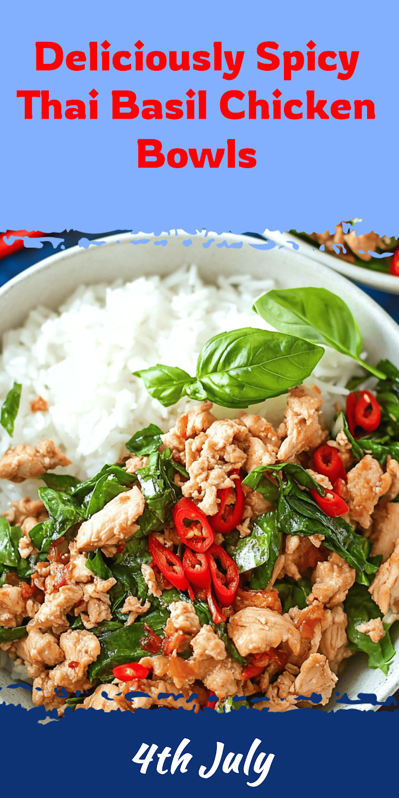 Thai Basil Chicken Bowls Recipe
