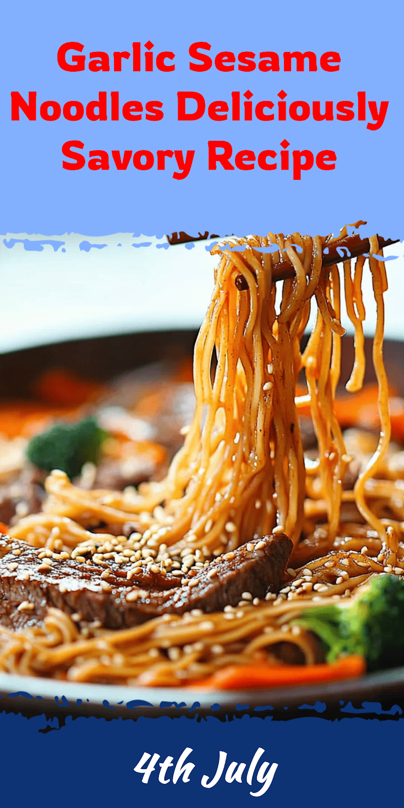 Garlic Sesame Noodles Recipe Delight