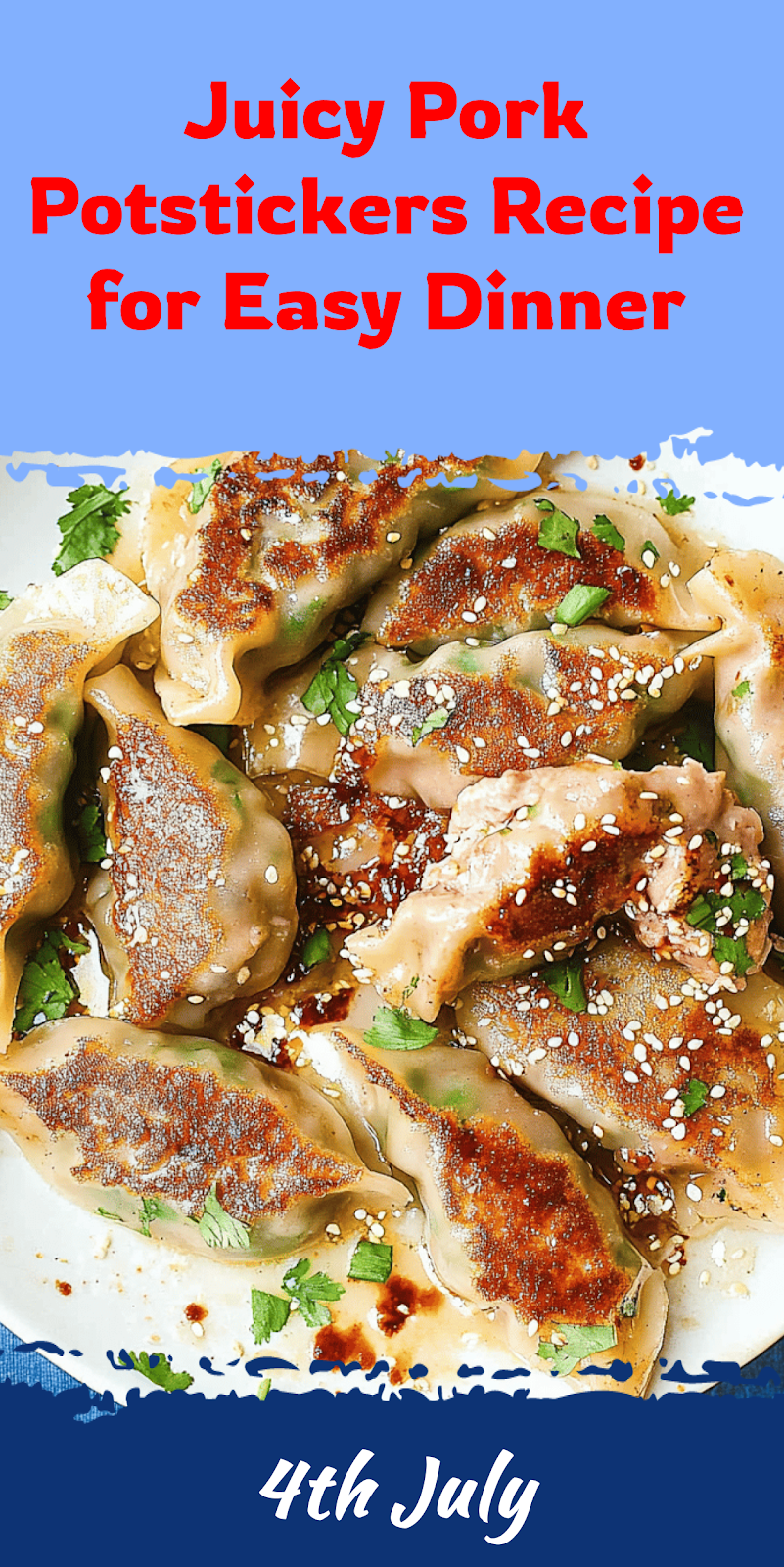 Pork Potstickers Recipe for Easy Dinner