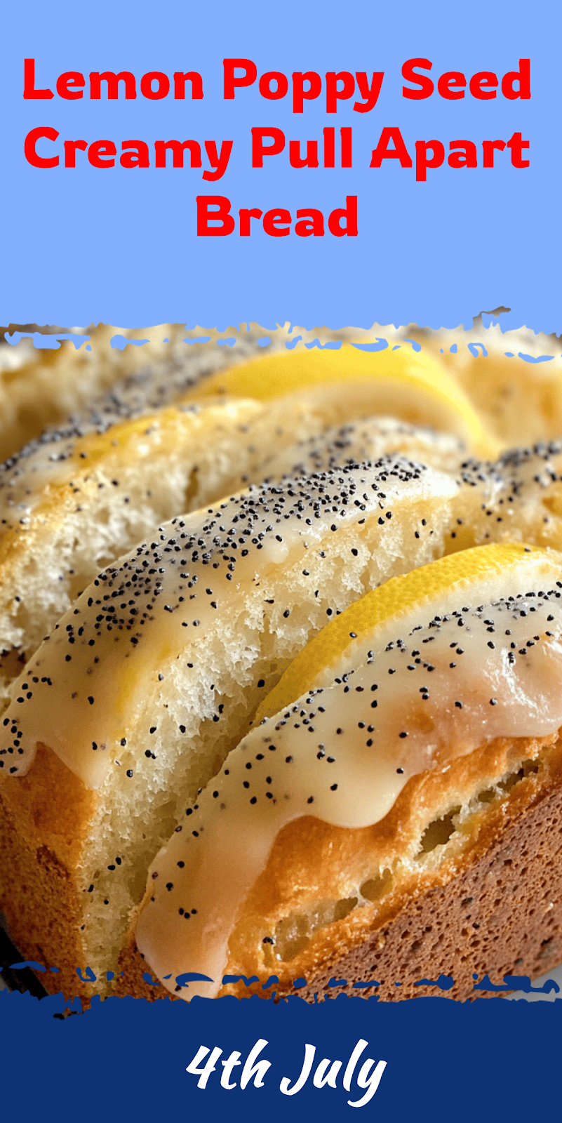 Lemon Poppy Seed Pull Apart Bread