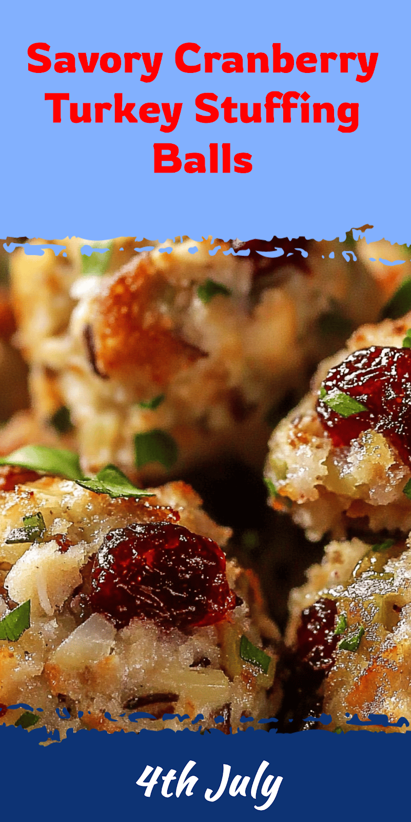 Cranberry Turkey Stuffing Balls Recipe