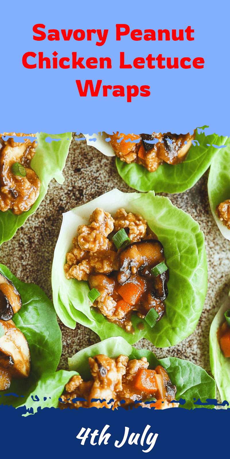 Peanut Chicken Lettuce Wraps Recipe