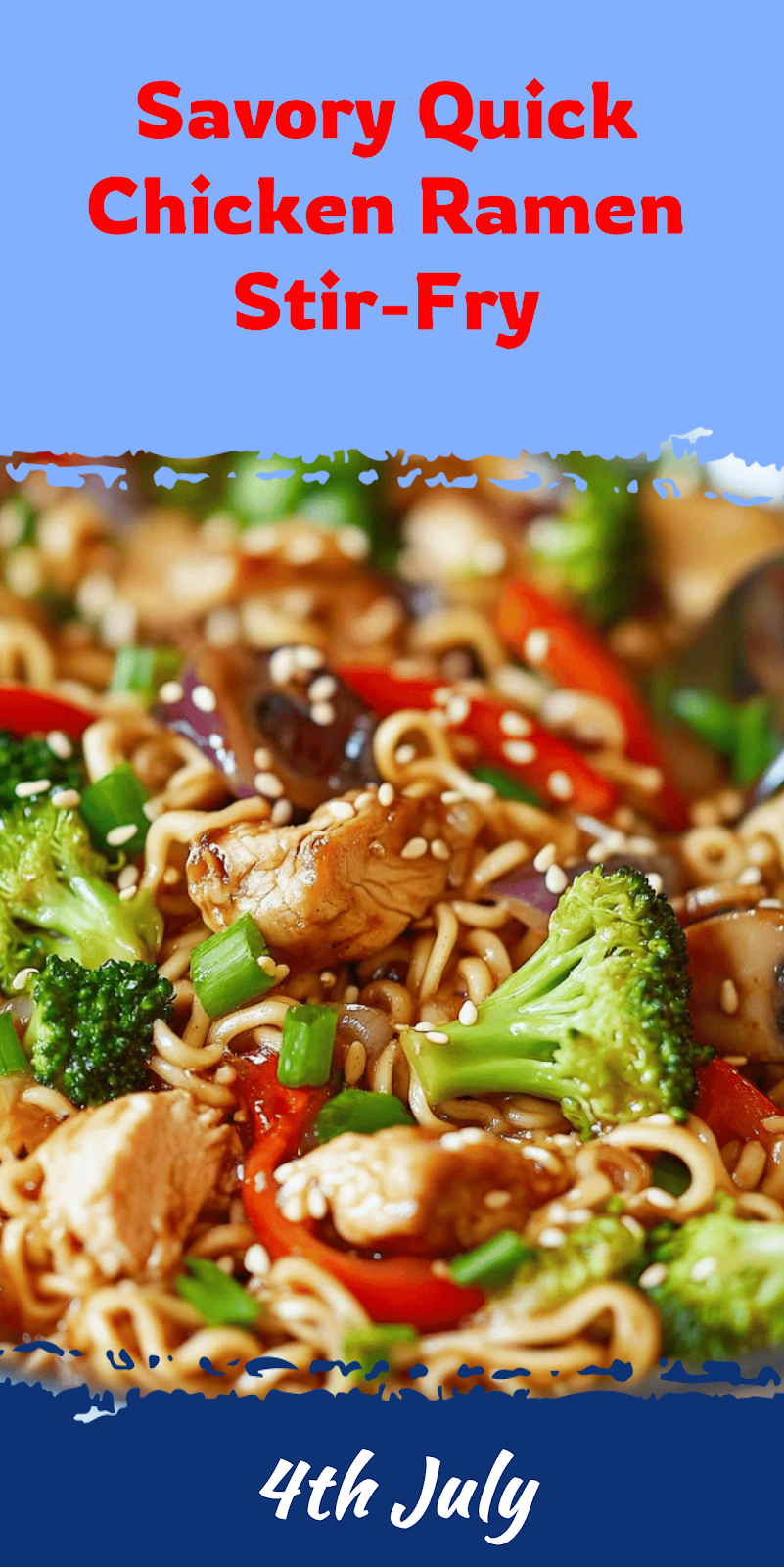 Quick Chicken Ramen Noodle Stir-Fry Recipe