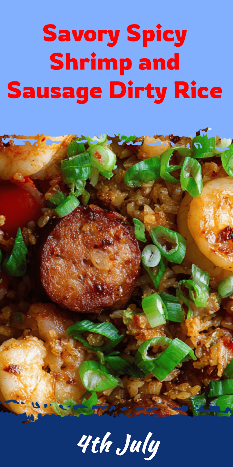 Spicy Shrimp and Sausage Dirty Rice Dish