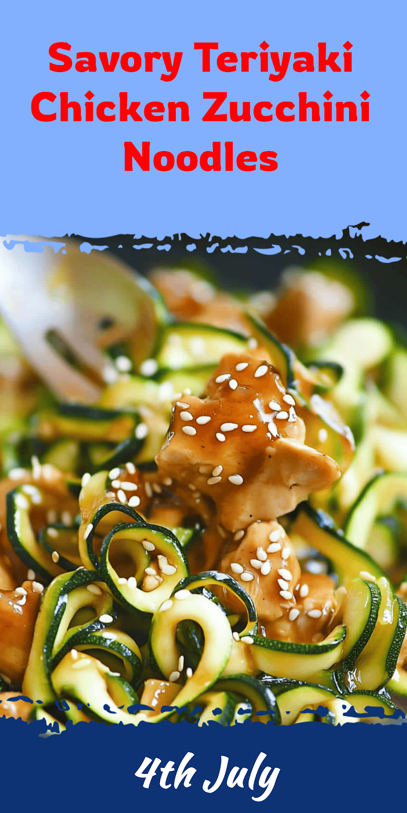 Teriyaki Chicken Zucchini Noodles Recipe