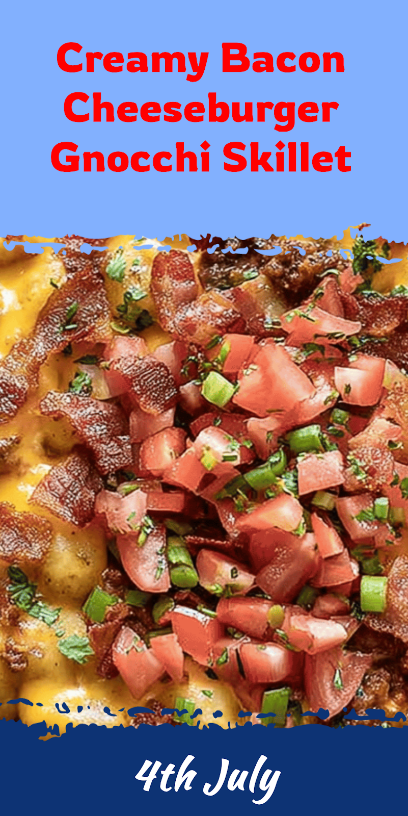 Bacon Cheeseburger Gnocchi Skillet Dinner