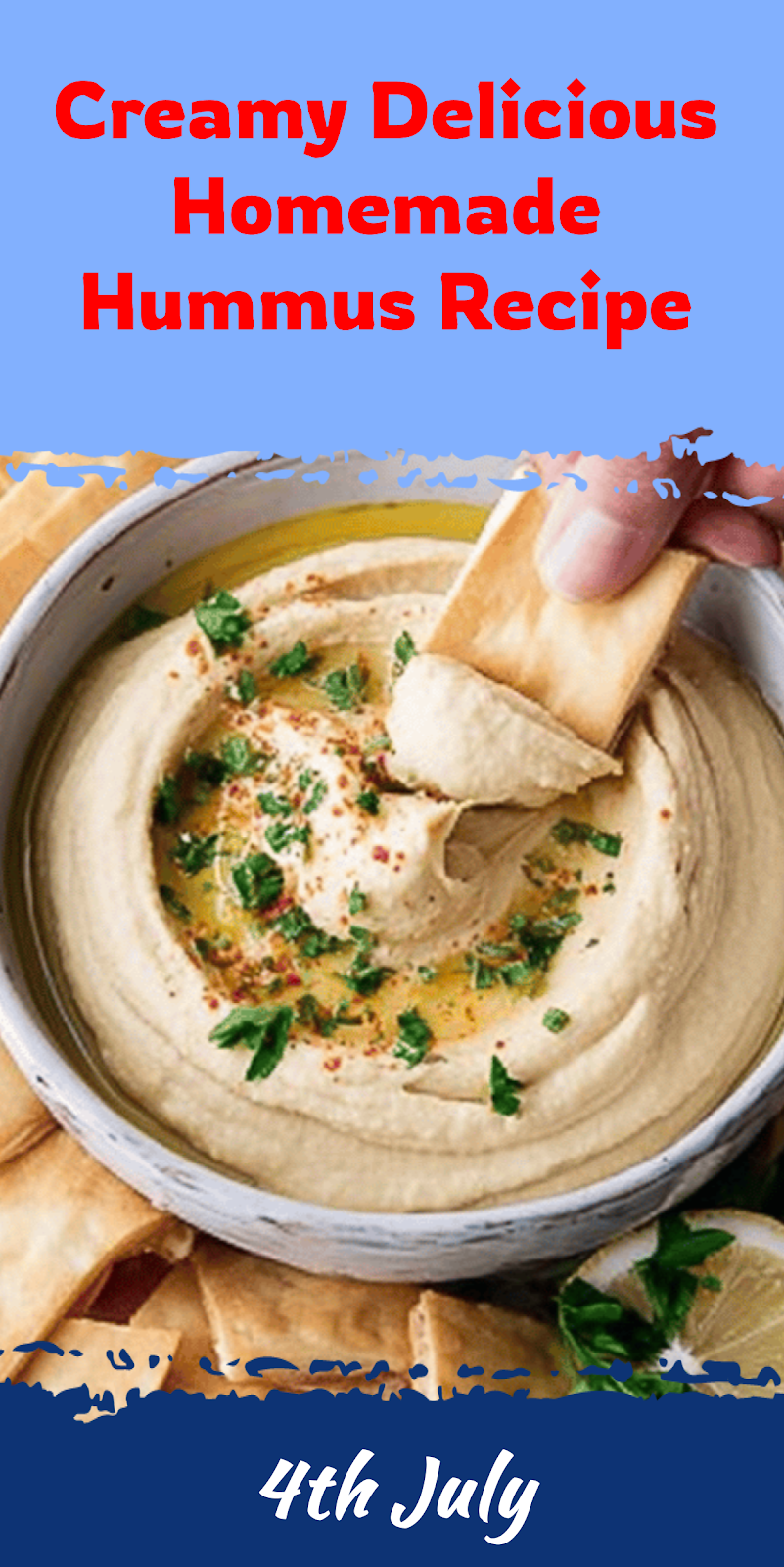 Easy Creamy Homemade Hummus Recipe
