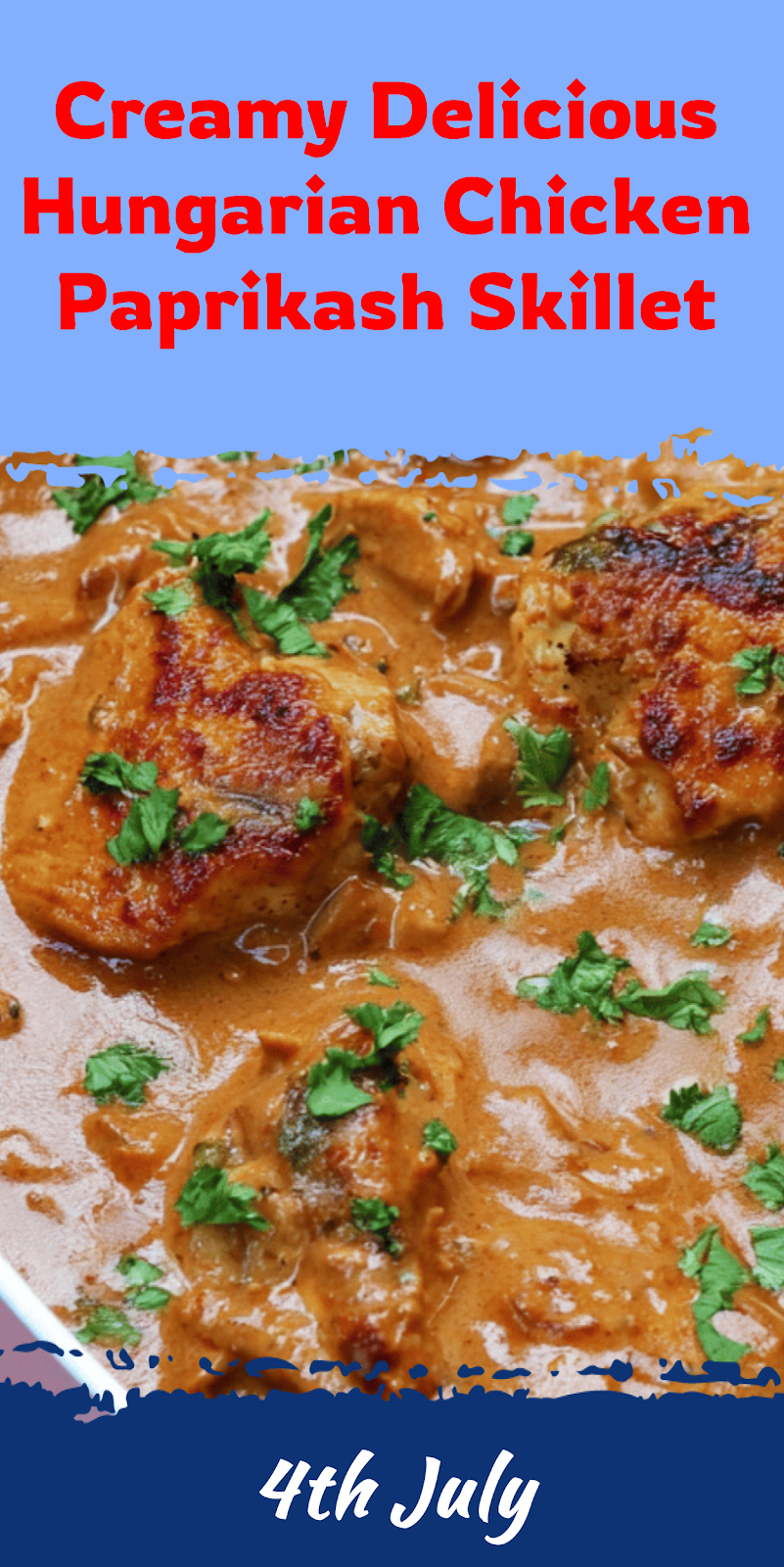 Creamy Hungarian Chicken Paprikash Skillet