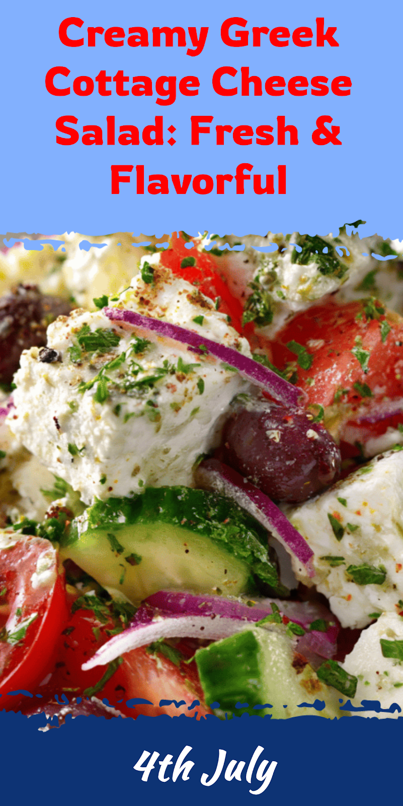 Greek Cottage Cheese Salad: Fresh & Flavorful