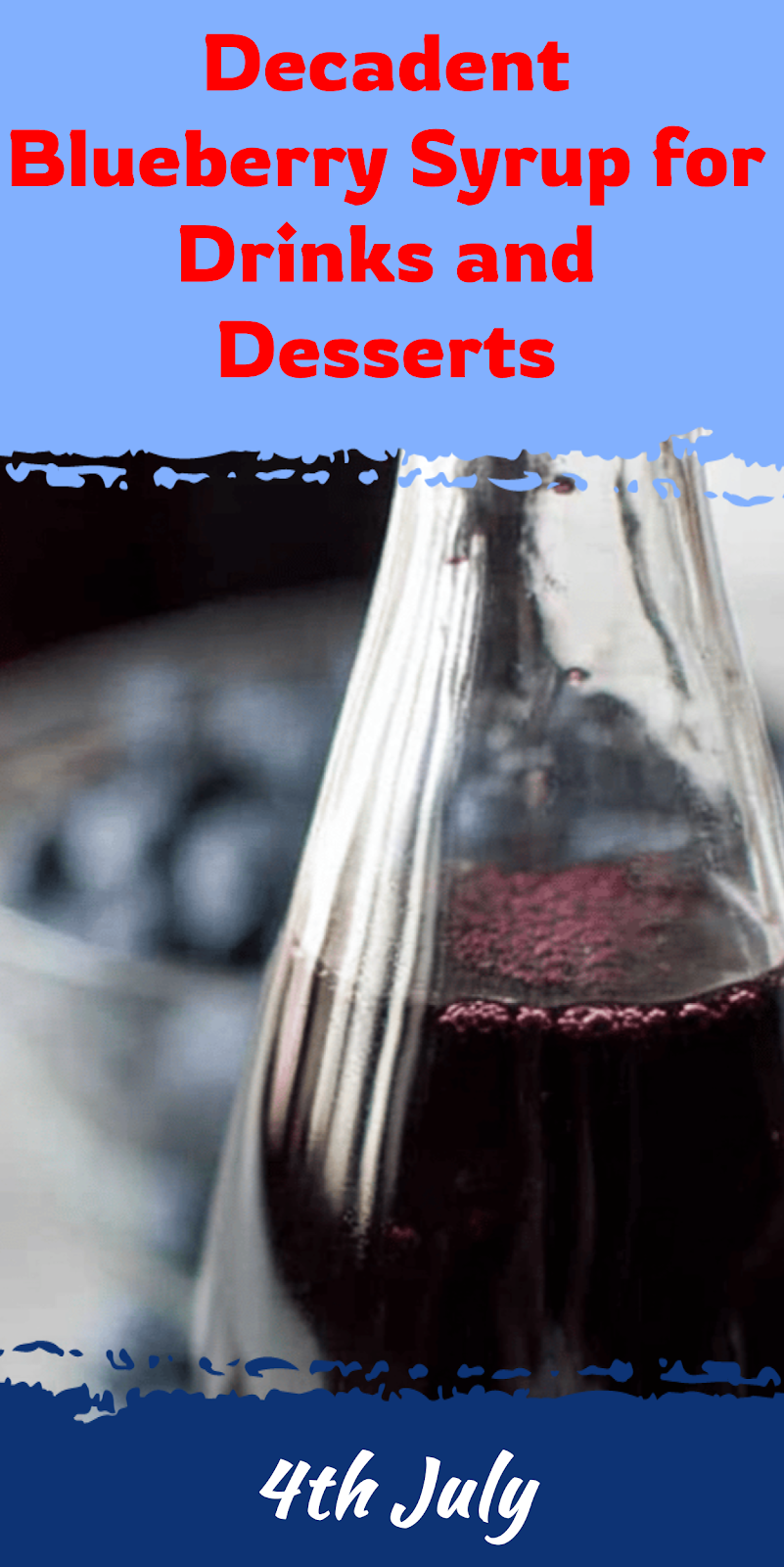 Blueberry Syrup for Drinks and Desserts