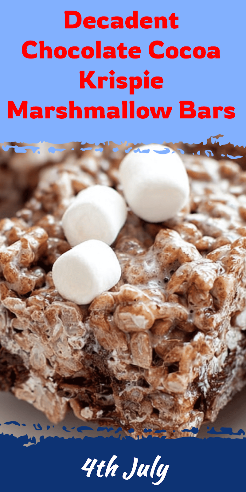 Chocolate Cocoa Krispie Marshmallow Bars
