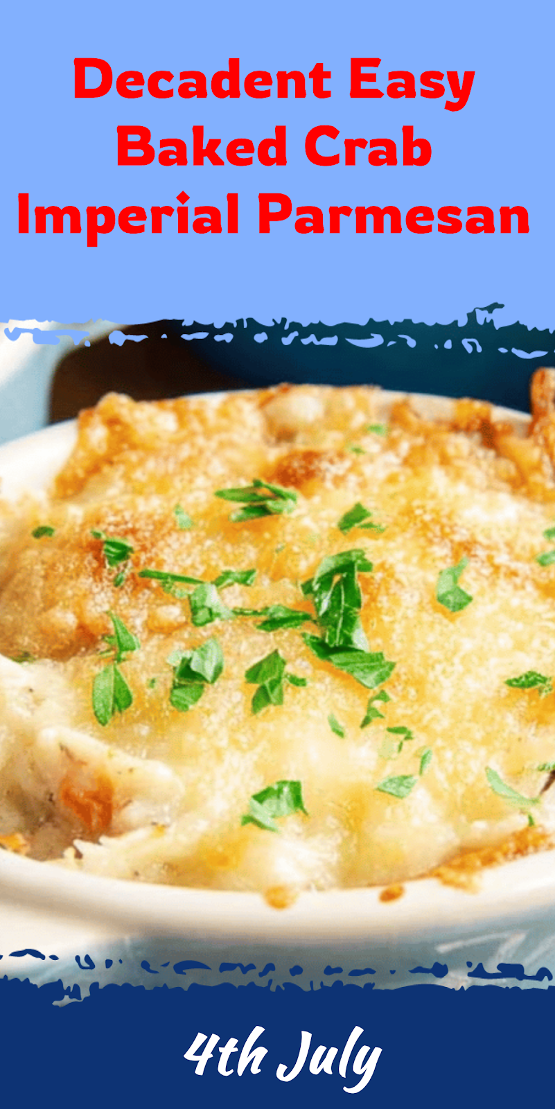 Easy Baked Crab Imperial with Parmesan
