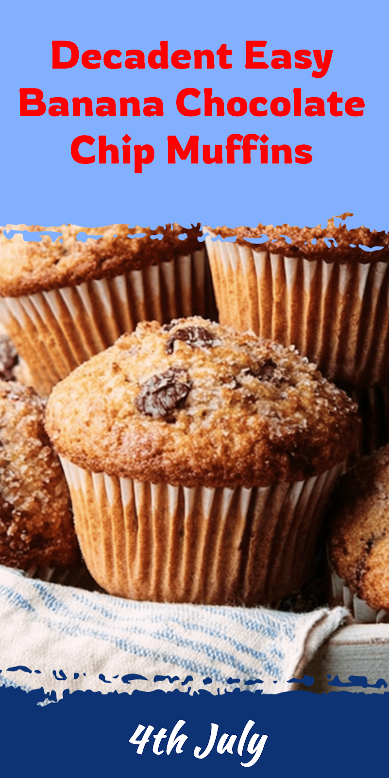 Easy Banana Chocolate Chip Muffins