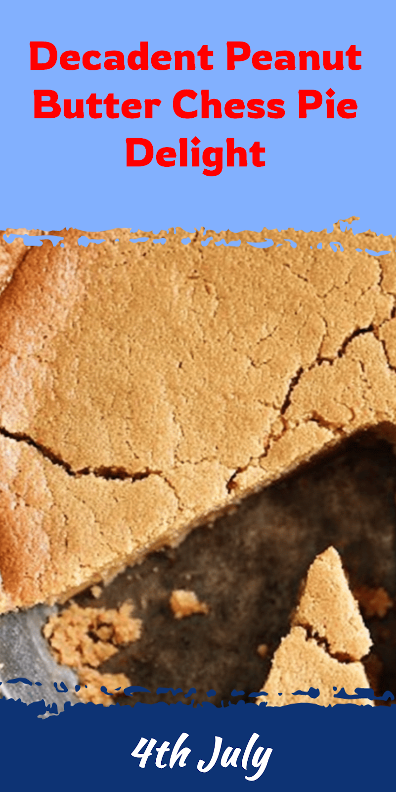 Peanut Butter Chess Pie Delight