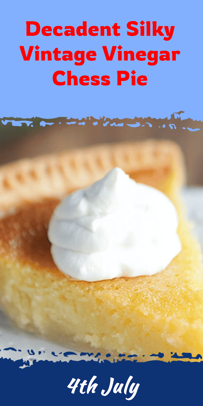 Silky Vintage Vinegar Chess Pie