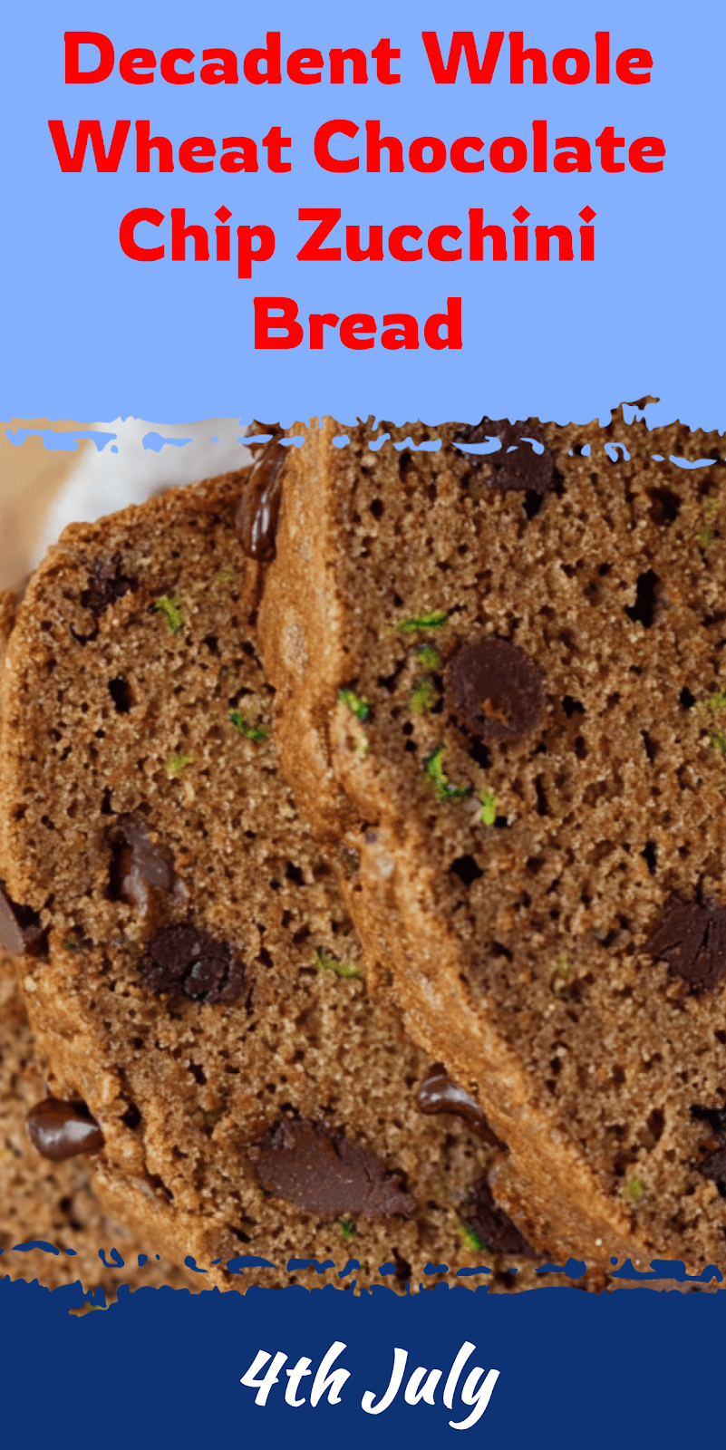 Whole Wheat Chocolate Chip Zucchini Bread