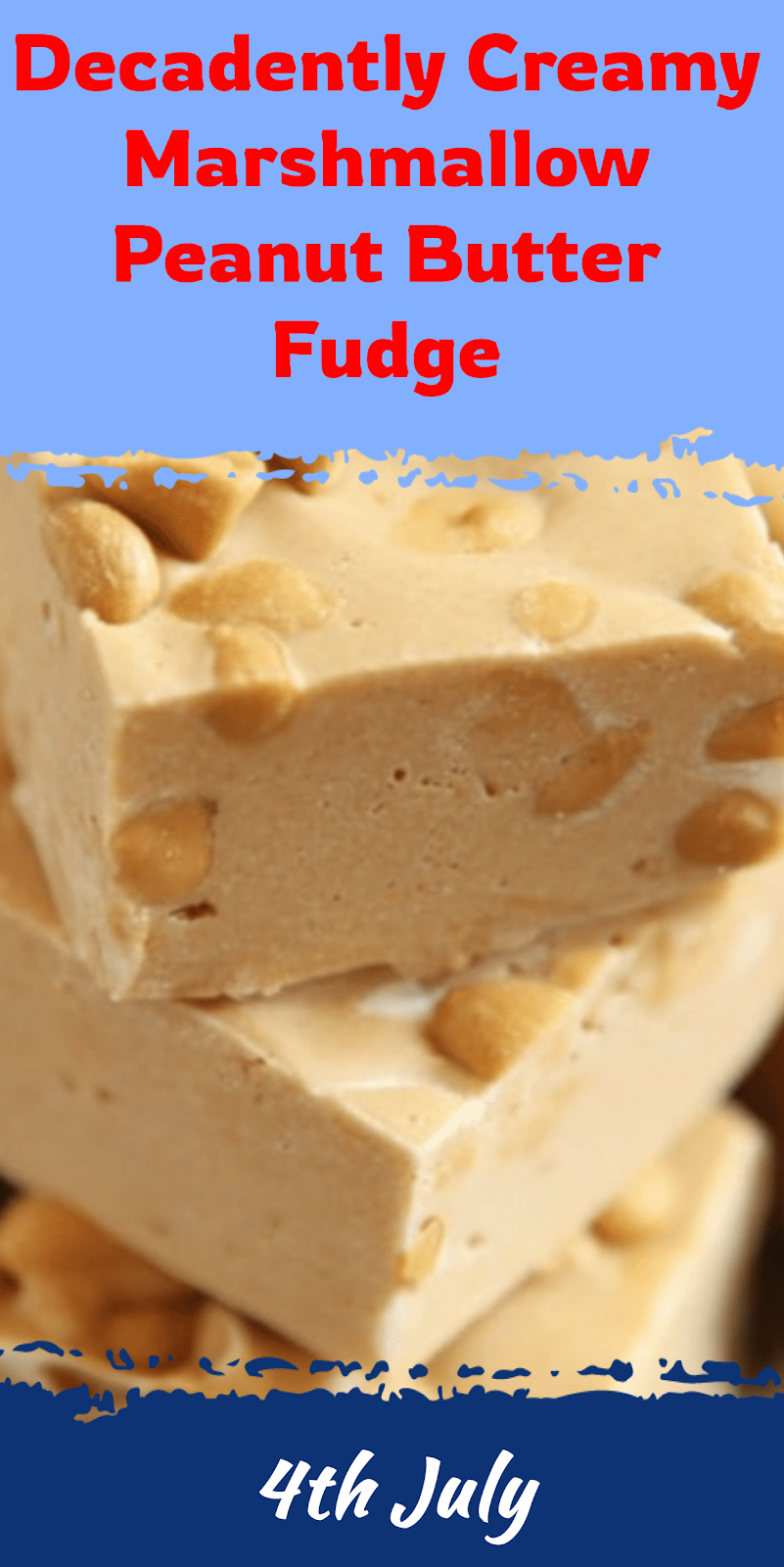 Creamy Marshmallow Peanut Butter Fudge