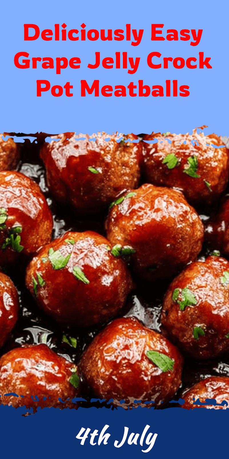 Easy Grape Jelly Crock Pot Meatballs