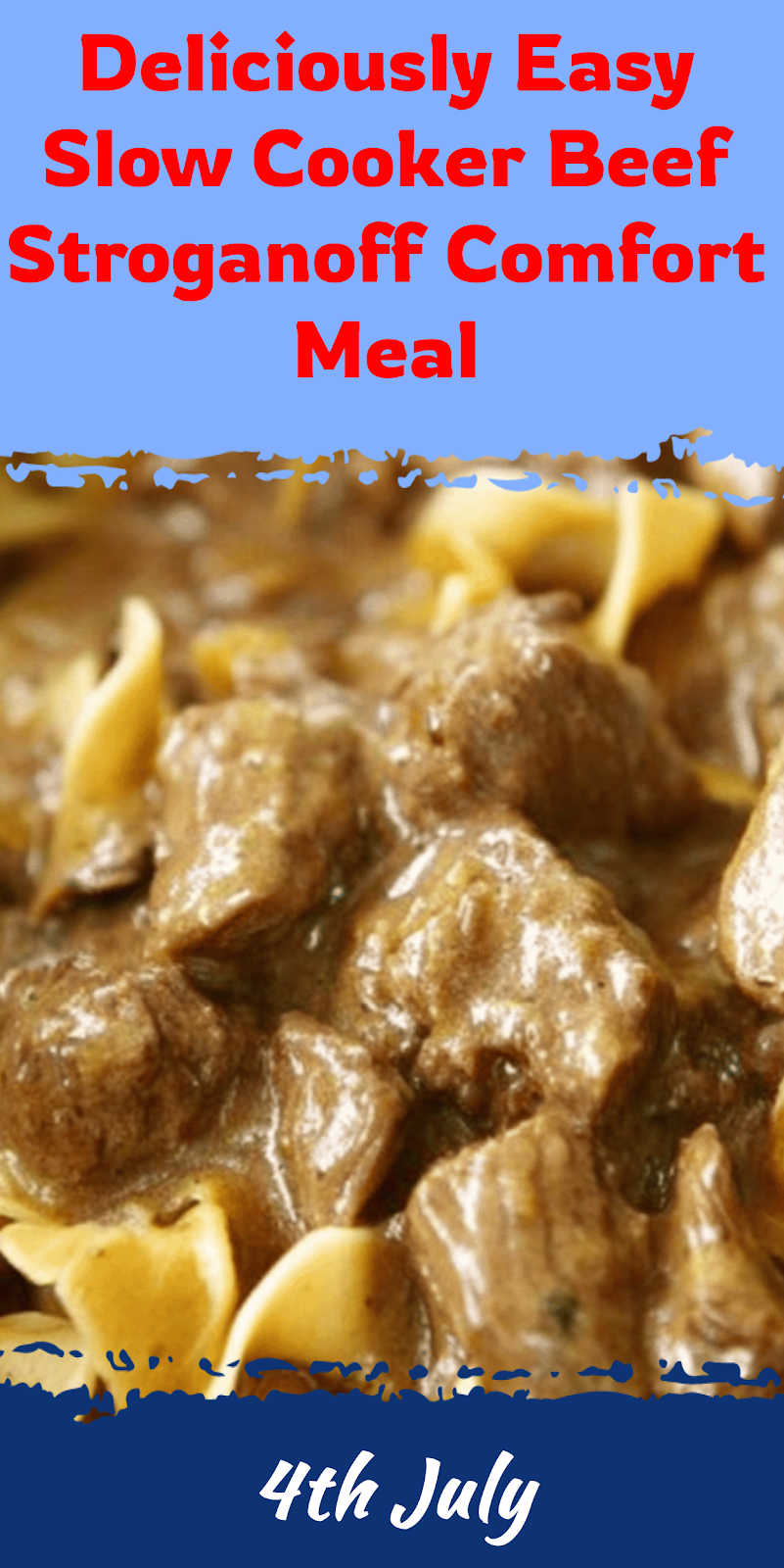 Easy Slow Cooker Beef Stroganoff Comfort Meal