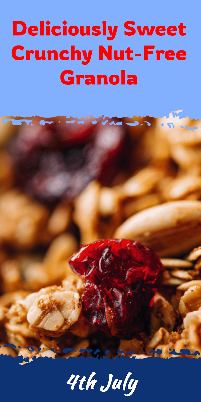 Sweet Crunchy Nut-Free Granola in 10 Minutes