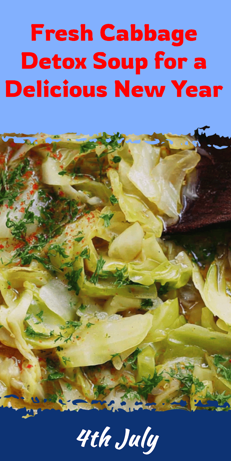 Fresh Cabbage Detox Soup for New Year