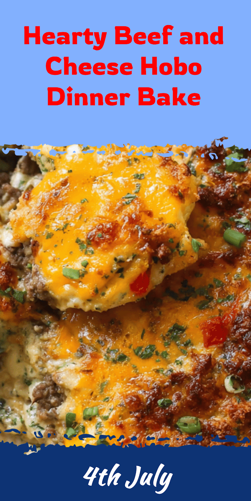 Hearty Beef and Cheese Hobo Bake