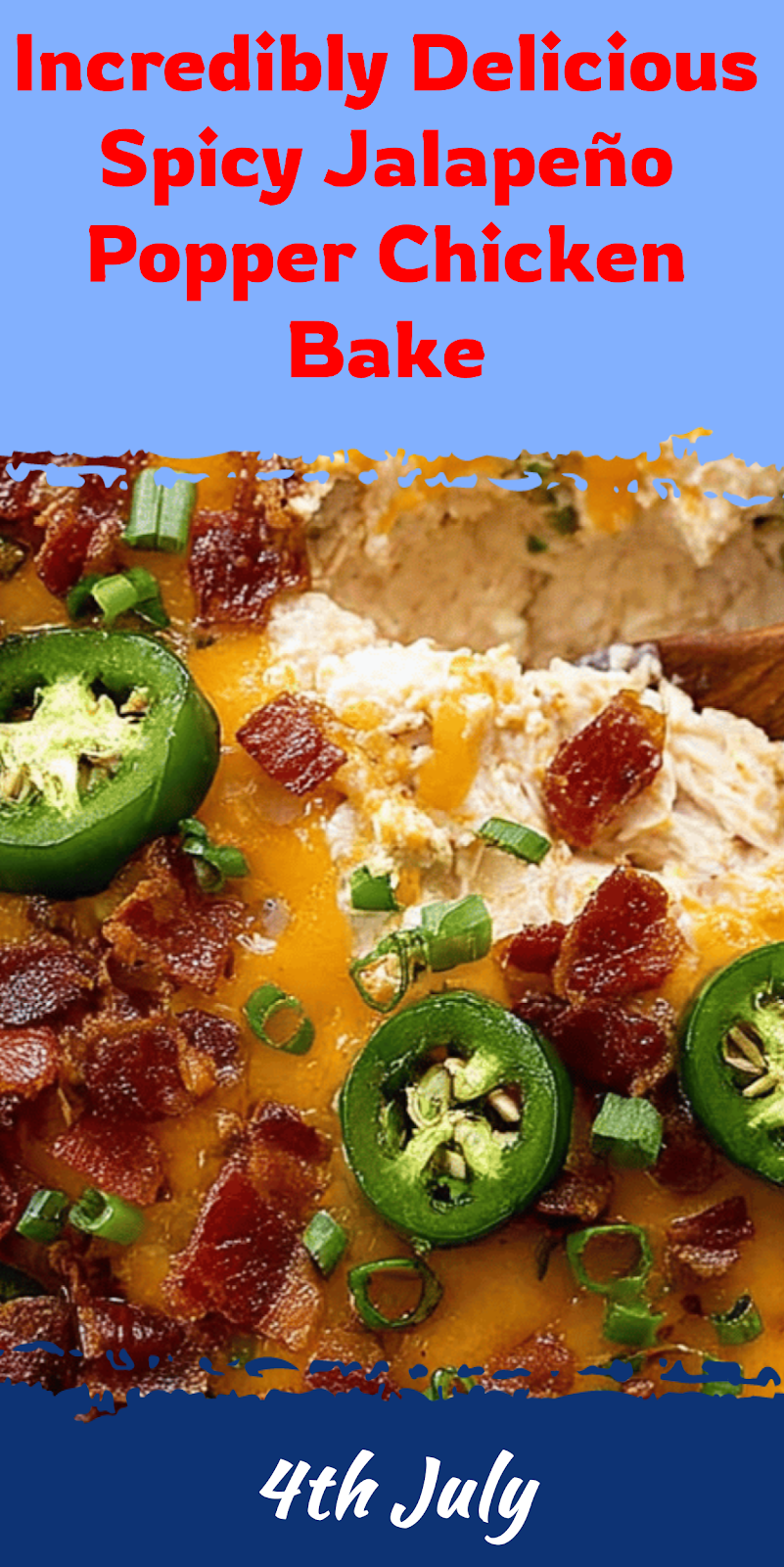 Spicy Jalapeño Popper Chicken Bake