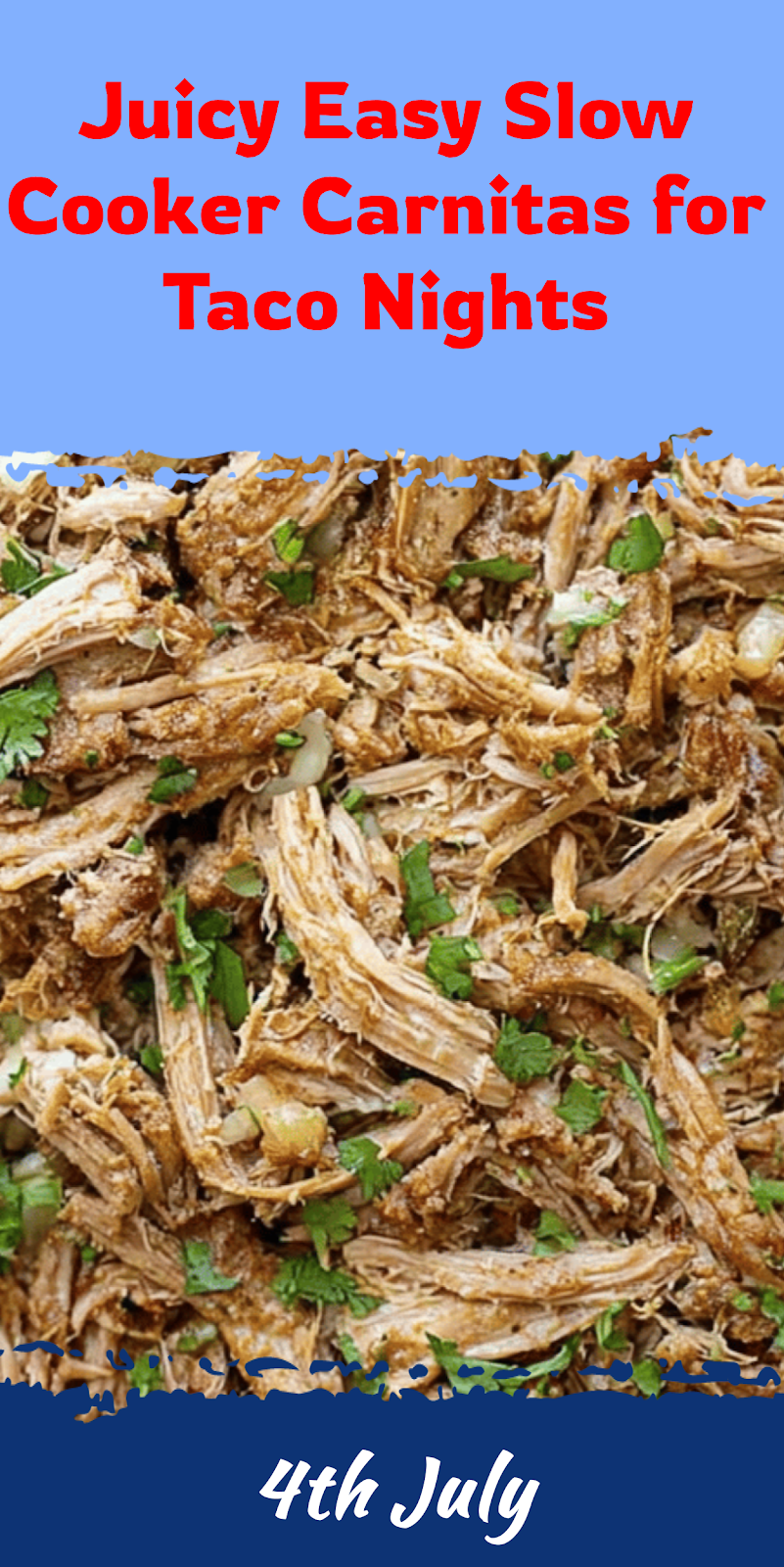 Easy Slow Cooker Carnitas for Taco Nights
