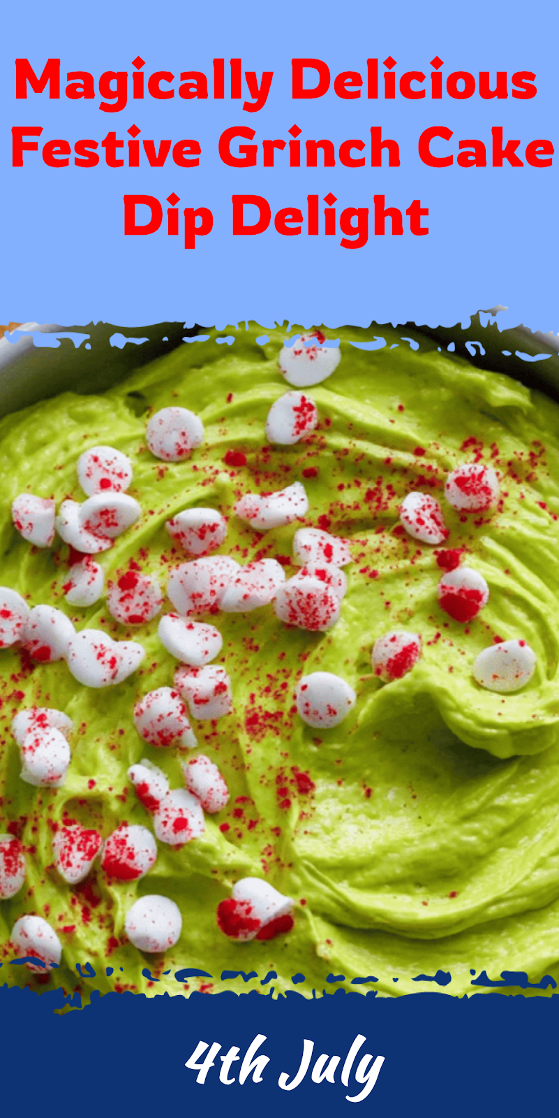 Festive Grinch Cake Dip Delight