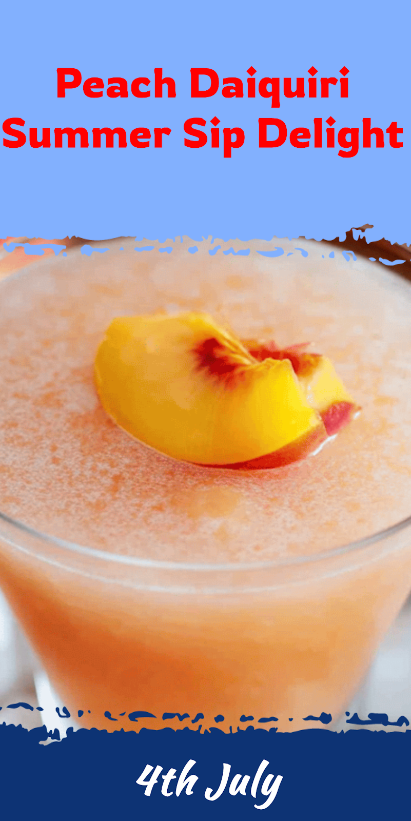 Peach Daiquiri Summer Sip