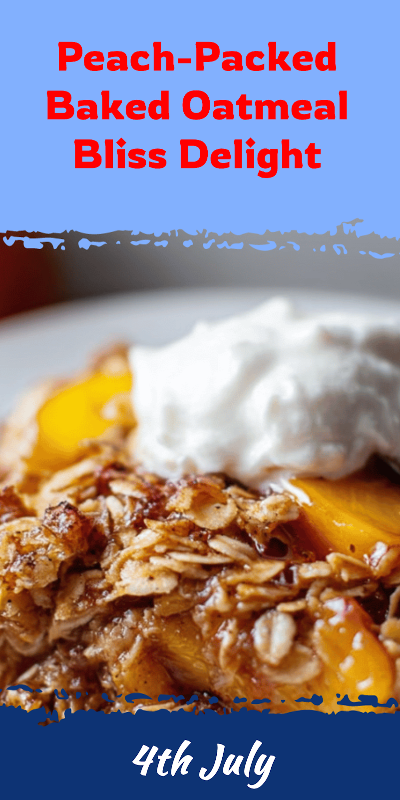 Peach-Packed Baked Oatmeal Delight