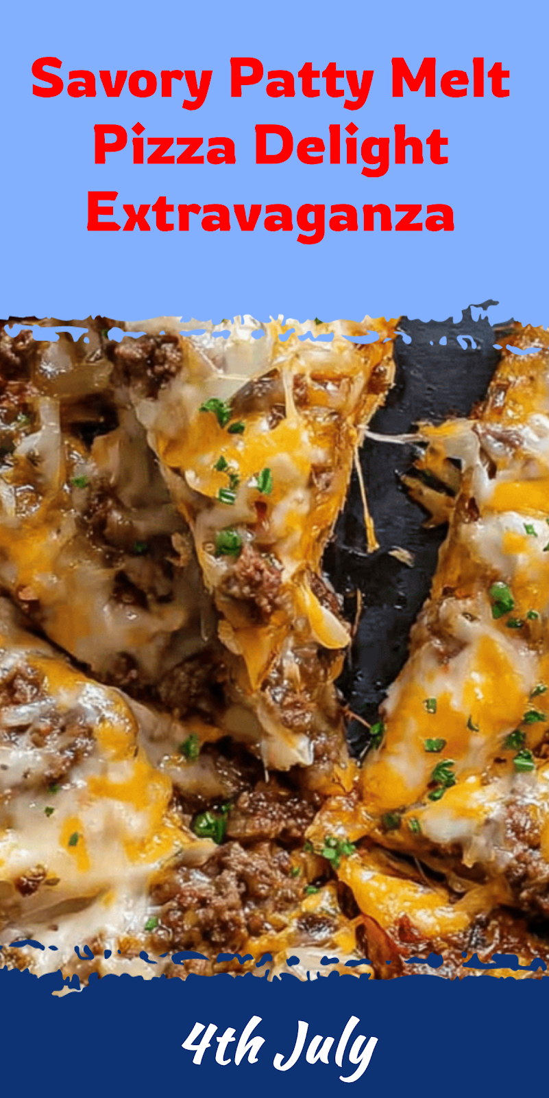 Savory Patty Melt Pizza Delight