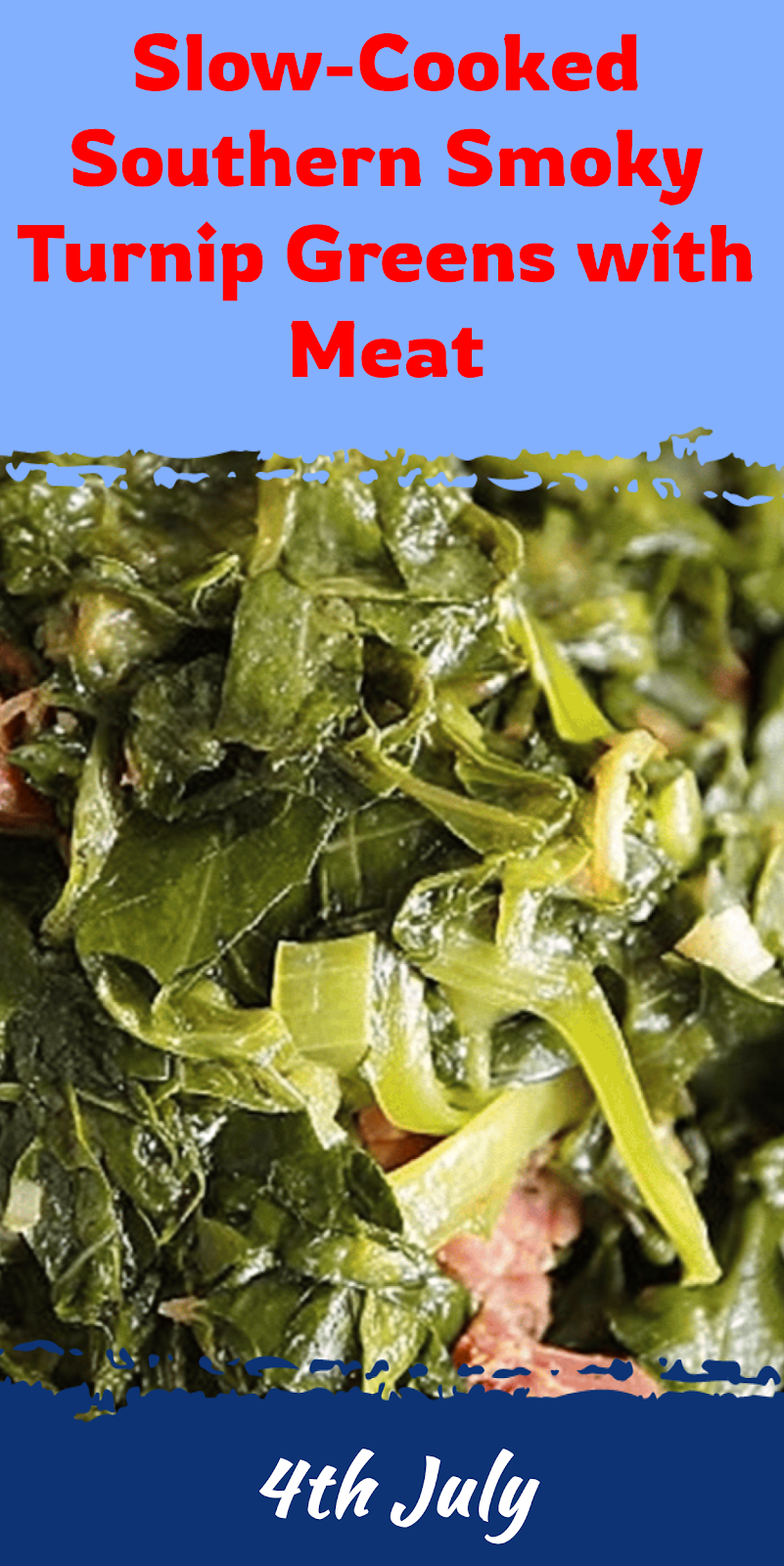 Slow-Cooked Southern Turnip Greens with Smoked Meat