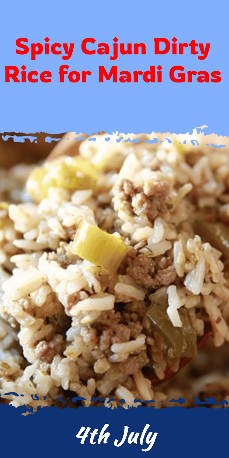 Spicy Dirty Rice for Mardi Gras