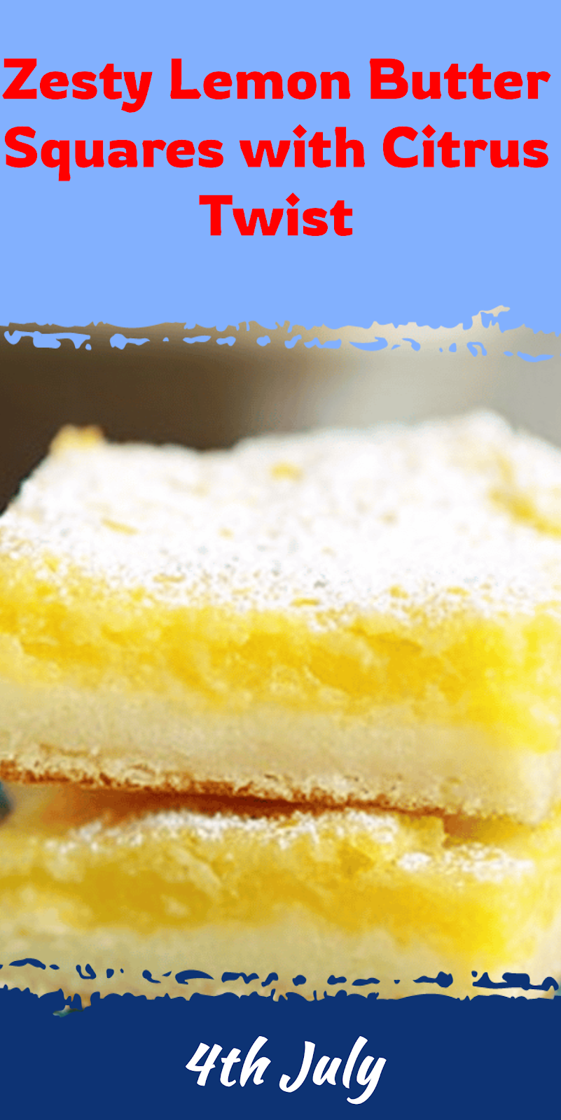 Lemon Butter Squares with Citrus Twist