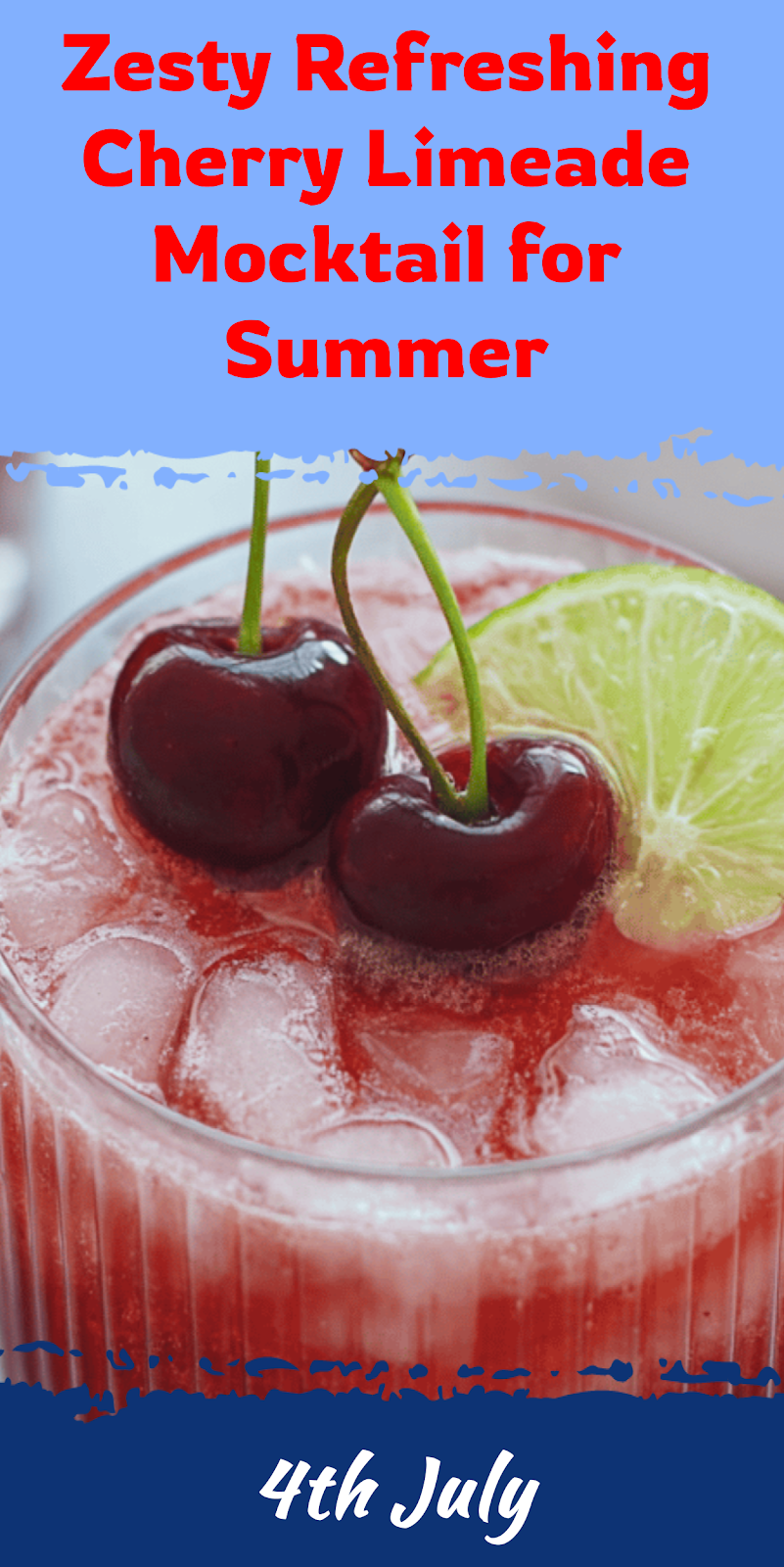 Refreshing Cherry Limeade Mocktail for Summer